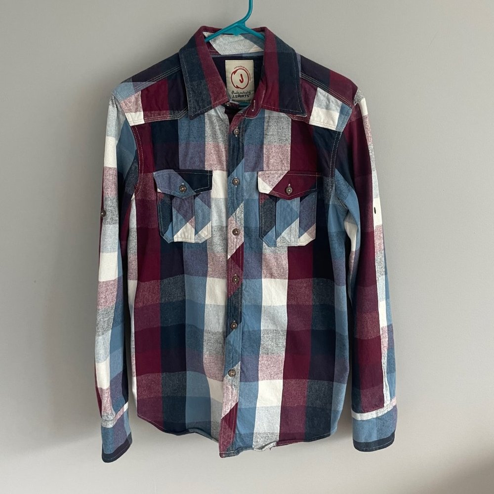 JACHS Utility Overshirt / Chore Shirt Plaid - Medium